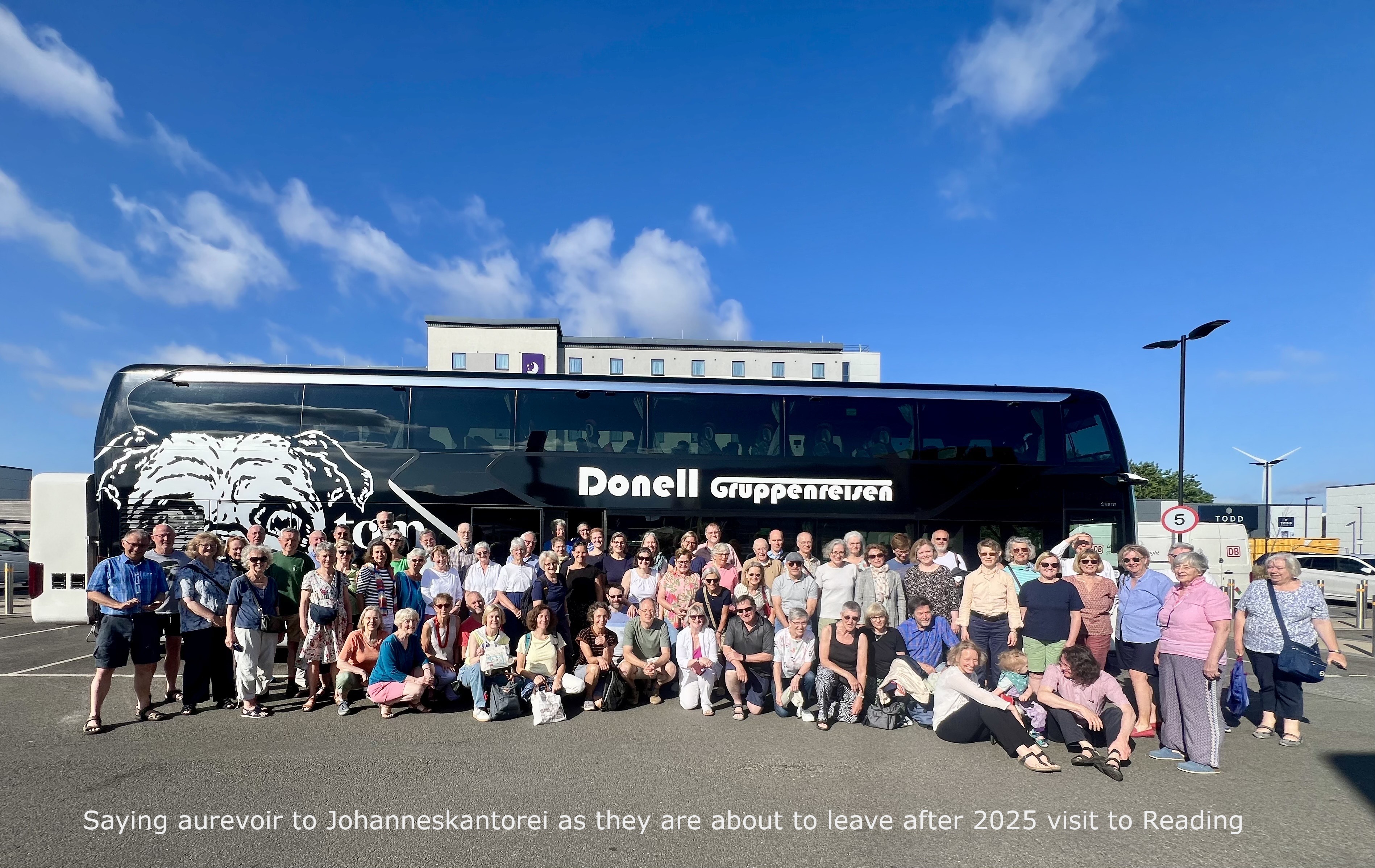 Johanneskantorei leaving Reading 2025